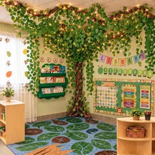 Yinder 3D Classroom Tree Bulletin Board Kit Artificial Green Ivy Vines