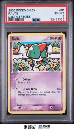 Ralts graded PSA 8 for sale on eBay