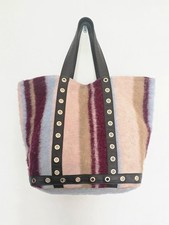 Borsa Dixie Shopper in Lana a Righe - Made in Italy - Capiente