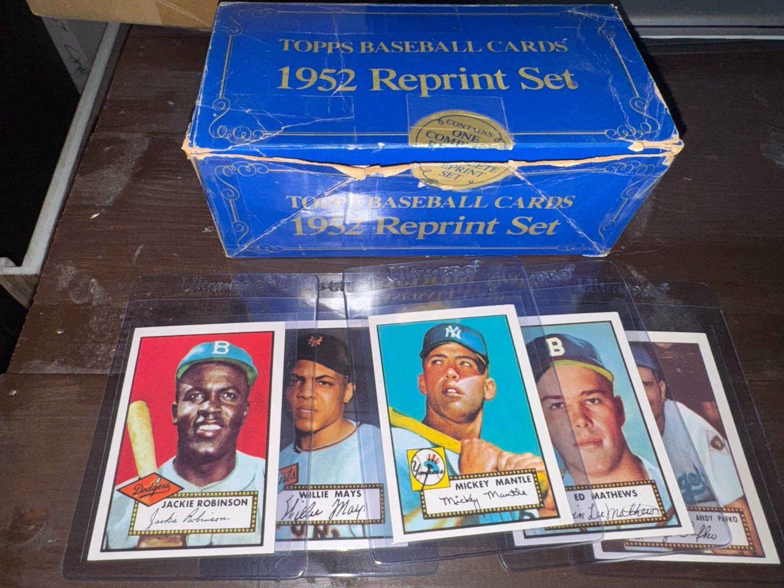 1952 Topps Mickey Mantle 1983 RETRO SET 1-407 WITH ORIGINAL BOX Mays Robinson