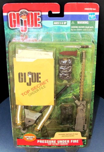 GI Joe PRESSURE UNDER FIRE Top Secret Orders 2000 Gear Accessories 1:6