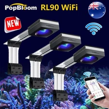 PopBloom 3PCS RL90 Reef LED Marine Tank Lights for Marine Corals 150cm 5ft Tank
