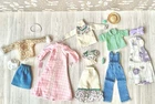 Barbie & Others Doll Clothes & Accessories Lot Assorted Sizes 1970s Vintage