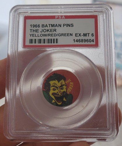 1966 Batman Pins The Joker PSA 6 Graded Rare Find DC Comics