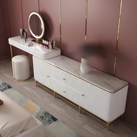 Schminktisch Spiegel Luxus Konsole Kommode Schlafzimmer Tische Tisch Kommoden