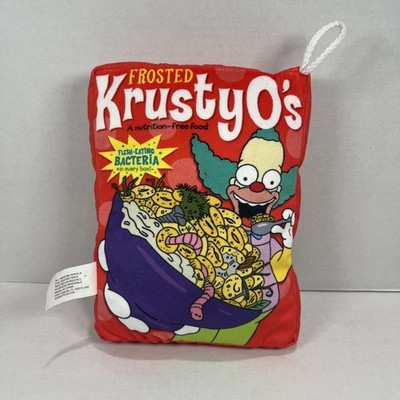 The Simpsons Frosted KrustyO's Cereal Box Plush Pillow 10 Inch