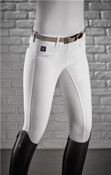EQUILINE Vollbesatzreithose CEDAR X-Grip - weiss Gr. 30-IT34