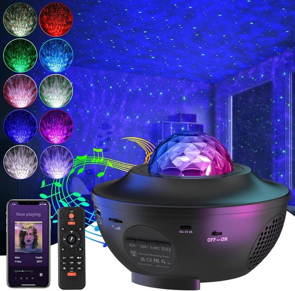 Sternenhimmel Projektor, Uoune LED Sternenlicht Projektor Mit Bluetooth-image