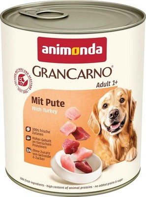 animonda GranCarno Hunde Nassfutter mit Pute, 6 x 800g
