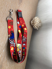 Mario Luigi Reversible Lanyard   Super Nintendo World   Universal Studios