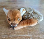 Vintage German Steiff Lorli Fawn, Laying Down, Spotted Deer with Ear Tag 1831/20