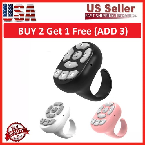 Tiktok Bluetooth Remote Control Scrolling Ring TIKTok Page Turner Black White PN - Picture 20 of 54