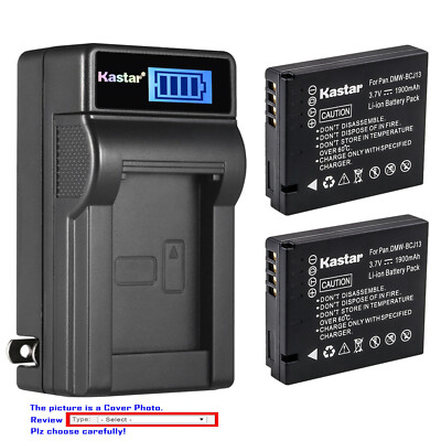 Kastar Battery LCD Wall Charger for Leica Original BP-DC10 DC10-E DC10-U BC-DC10