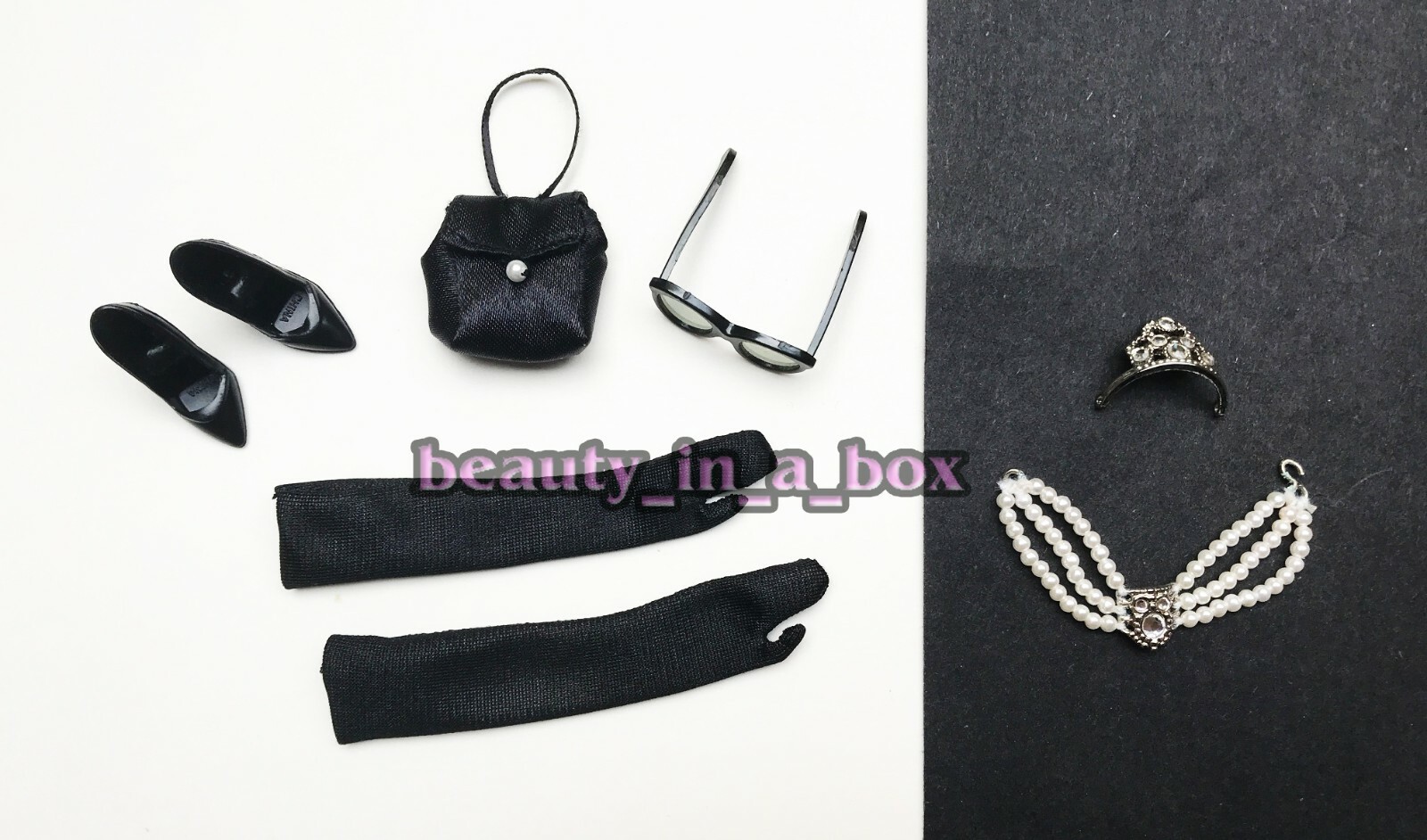 Breakfast at Tiffany's Givenchy Audrey Hepburn Doll Barbie Fashion Tiara Cup thumbnail 2