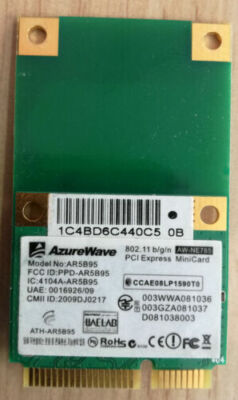 Lot Of 10 Wi-Fi Wireless ATHEROS AR5B95 AZUREWAVE Cards