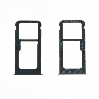 Tiroir Combiné SIM + Carte SD Pour Huawei P Smart 2020 - Noir - Référence A-007-19-07, Neuf