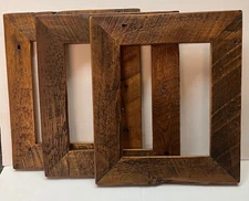 3 reclaimed wood 5x7 picture frames