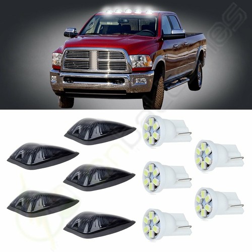 SCITOO 5-Piece Smoke LED Cab Roof Marker Light Kit For 1988-2002 Chevy/GMC K1500-K3500