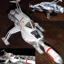 UFO Interceptor Paper Model DIY Handmade Production Paper Model Toy Kids
