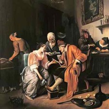 Jan Steen photo A4 sick old man 1660