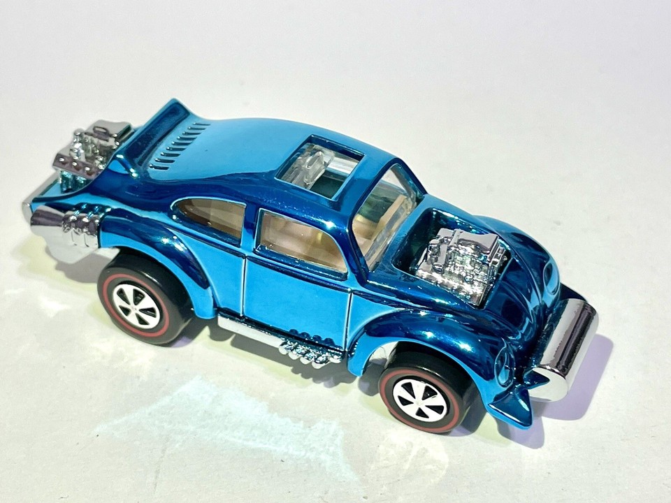 Hot Wheels “CUSTOM MADE CHROME BLUE” REDLINE EVIL WEEVIL Vw, Bug ...