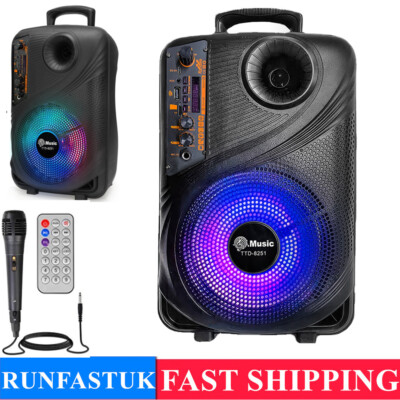 8IN Bass Ultra Loud Bluetooth Speakers Wireless Speaker Outdoor