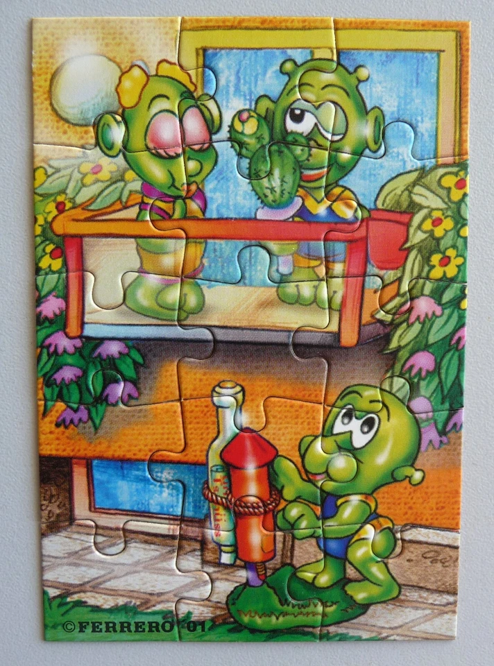 Ü-Eier Puzzle Super Spacys mit Beipackzettel 15 Teile Ferrero vollständig Kinder - Bild 2 von 4