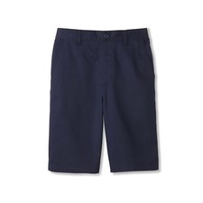 Boys' Big Pull-On Twill Shorts School Uniform for Kids Navy 8