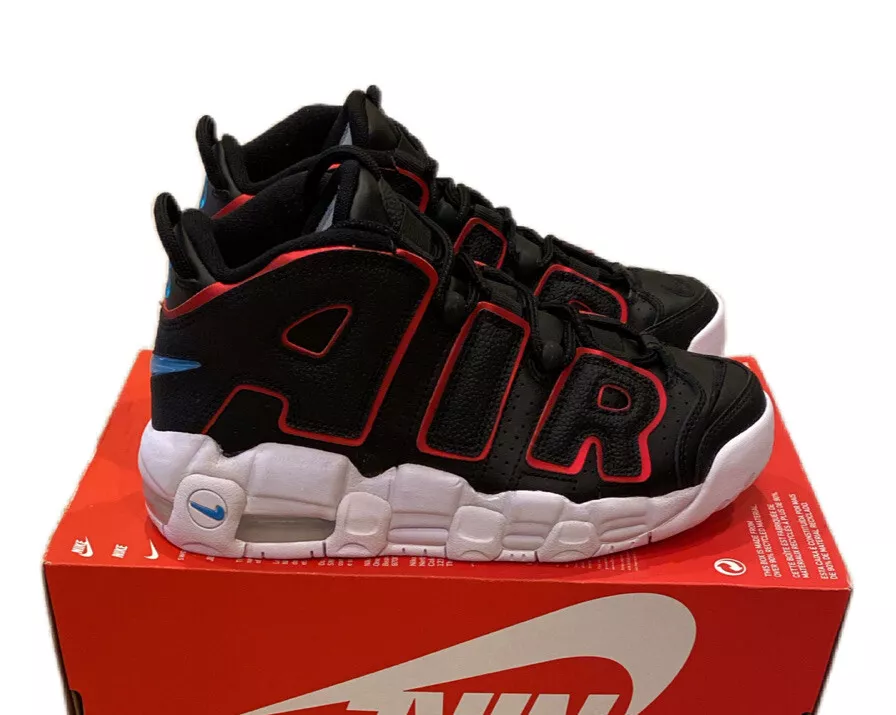 Nike air more uptempo gs store red black