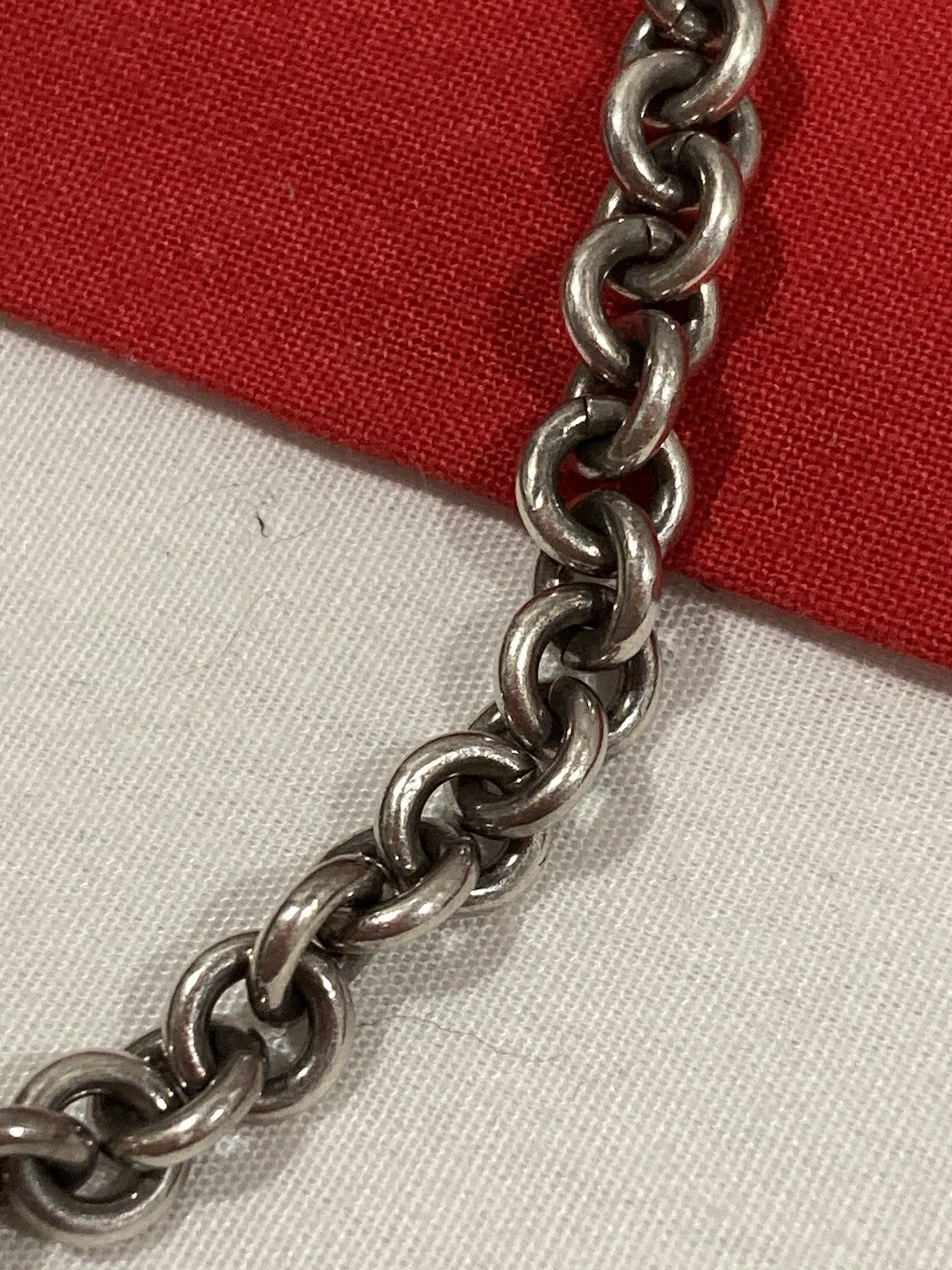 Vintage 925 Solid Sterling Silver Cable Link Chai… - image 8