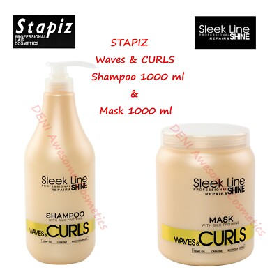 STAPIZ Sleek Line WAVES&CURLS Maske&Shampoo - Seidenproteine für Wellen