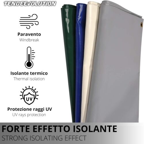 Telo pvc occhiellato telone in pvc impermeabile pesante 680 gr occhielli ogni 50 - Zdjęcie 11 z 11