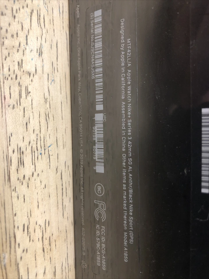 Apple Watch Series 3 42mm Space Gray Case w/ Nike+ Anthracite Sport Band ⌚️ - Image 3 of 4