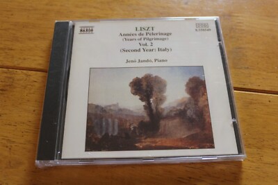 JENO JANDO ''LISZT YEARS OF PILGRIMAGE SECOND YEAR ITALY'' CD [NEW SEALED] NAXOS