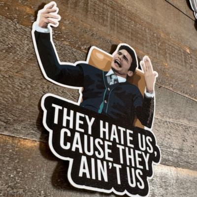 The Interview ''Hate us, cause they aint us'' Vinyl Sticker