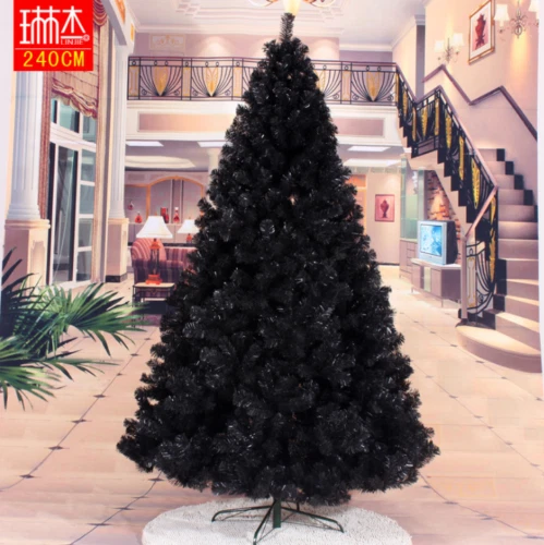 Black Artificial Christmas Tree Holiday Indoor Plastic Stand Base Xmas Home New - Picture 11 of 11