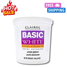 Clairol Basic White Powder Lighteners Extra Strenght for Unisex 16 oz.