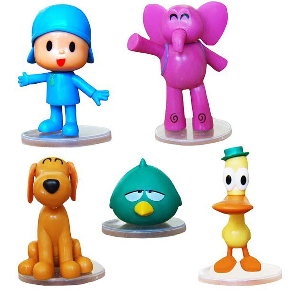  Pocoyo Mini figura Pocoyo Dog Loula Elephant Elly Duck Little  Bird Set de 7 piezas