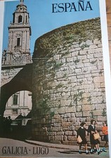 Espana Catala Roca 1964 Tourism Photo Poster Spain Lugo Galicia Galicia