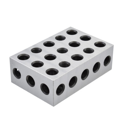 Precision 246 Blocks Set Matched Pair Of 2-4-6 Blocks – 2x4x6 Inch, 23 Holes, Hardened Steel, .0002 Tolerance Machinist Blocks - Foto 6