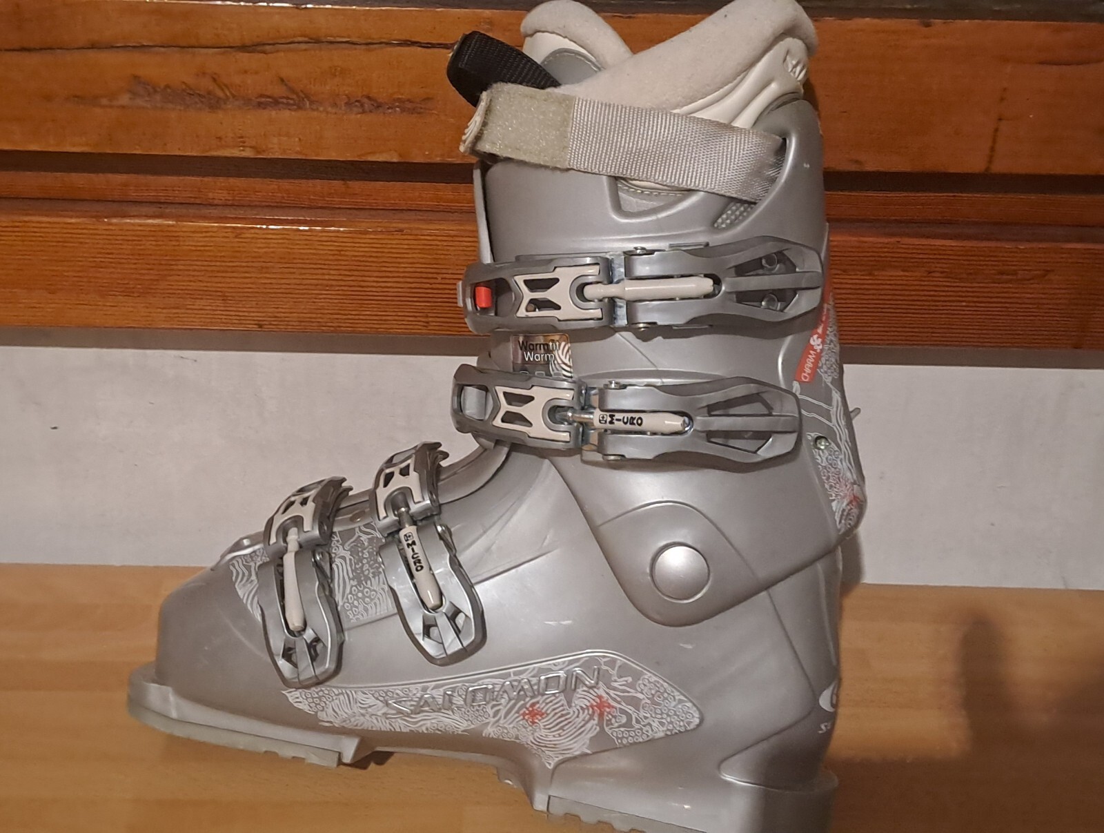 scarponi da sci donna Salomon grigi numero 39 ottimo stato