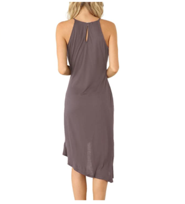 Eliacher Women's Casual Spaghetti Strap Summer Dress Bodycon, Dark Grey,  Medium | eBay