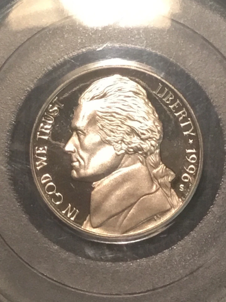 1996S Jefferson PCGS PR69 DCAM 4 Silver 5C  Roll 2006 Album 1938 118 Coin Lot - Image 3 of 4