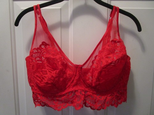 PRIMA DONNA TWIST FIRST NIGHT TRIANGLE BRA IN POMME D'AMOUR RED SIZE 38E (UK)