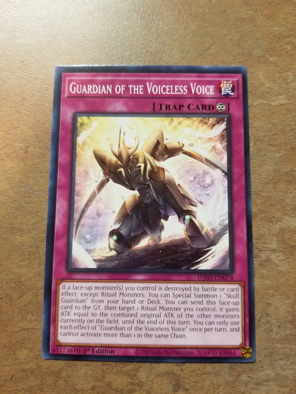 Yugioh! The Infinite Forbidden - Guardian Of The Voiceless Voice