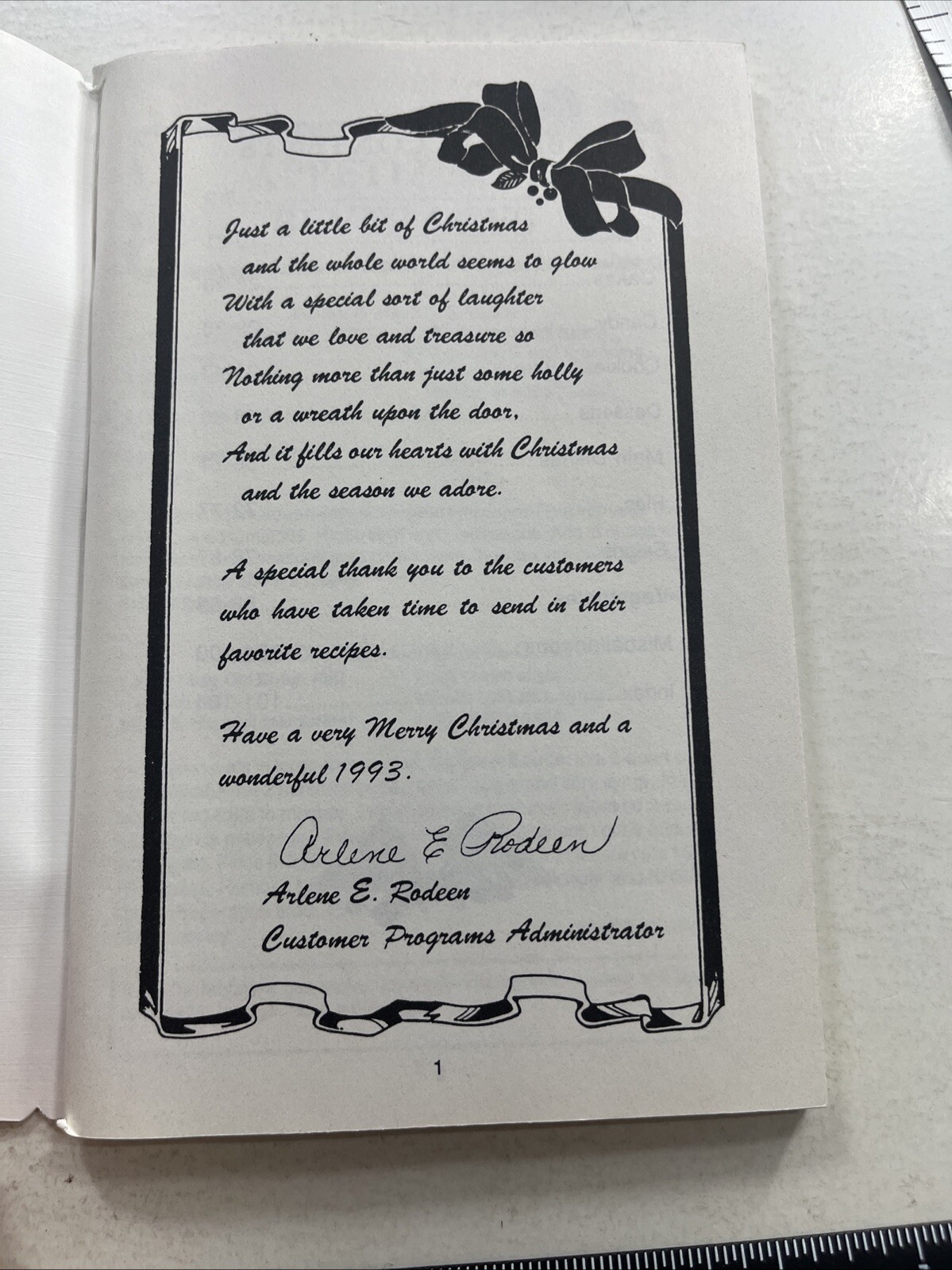 Iowa Holiday Cookbook Christmas ethnic Dutch Letters St. Nicholas cookie Vintage