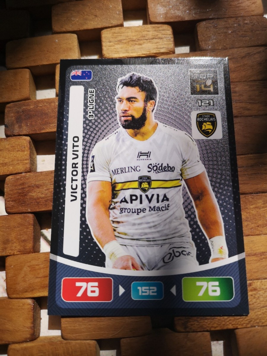 Victor Vito Stade Rochelais Carte Rugby Panini Top 14 2020