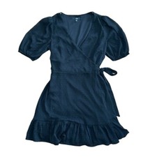 Lulus: Black Wrap Dress: Size Small