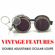 Vintage Victorian Steampunk costume Goggles Cosplay glasses