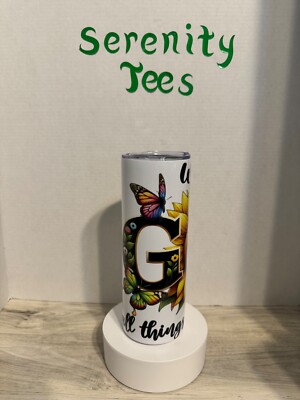 With God All Things Are Possible tumbler 20 oz